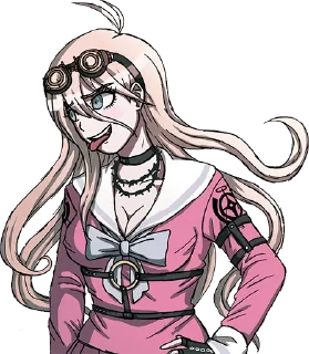 😛 emoji Miu Iruma - Danganronpa V3 Killing Harmony Telegram sticker 20 of 92
