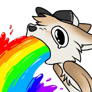 🌈 emoji machFennec has large ears! Telegram sticker 24 of 40