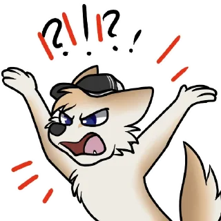 🤬 emoji machFennec has large ears! Telegram sticker 21 of 40