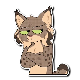 😒 emoji Lynx! Telegram sticker 23 of 37
