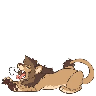 Sticker from Lion Stickers by Pulexart.com