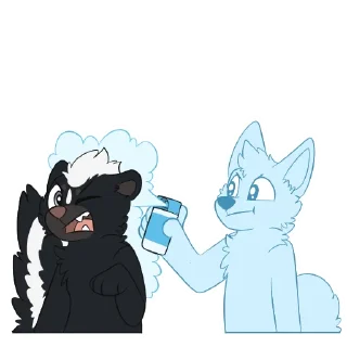 🧼 emoji Skunk Stickers by Pulexart.com Telegram sticker 8 of 13