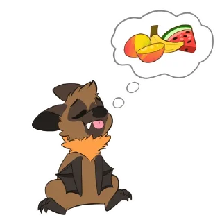 🍌 emoji Bat Stickers by Pulexart.com Telegram sticker 6 of 13