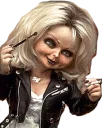 Sticker from chucky doll