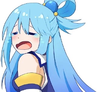 😭 emoji Aqua • @AnimeChatVoidX Telegram sticker 24 of 40