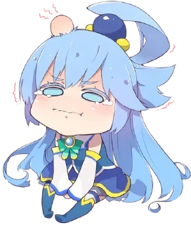 😭 emoji Aqua • @AnimeChatVoidX Telegram sticker 18 of 40