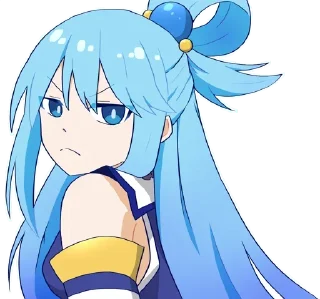 😠 emoji Aqua • @AnimeChatVoidX Telegram sticker 23 of 40