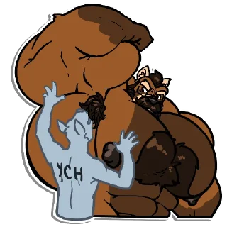 💪 emoji Vaughn the Hulking Nerd Telegram sticker 19 of 102