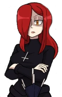 🤨 emoji Skullgirls comic Telegram sticker 6 of 70