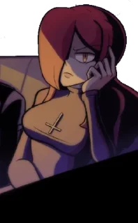 😠 emoji Skullgirls comic Telegram sticker 13 of 70