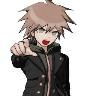 👆 emoji makoto naegi Telegram sticker 18 of 18