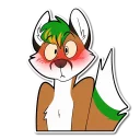 😳 emoji Fox's Cute Sticker collection Telegram sticker 20 of 77