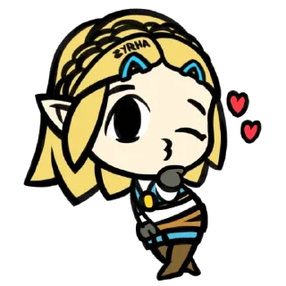 😀 emoji Zelda Telegram sticker 1 of 15