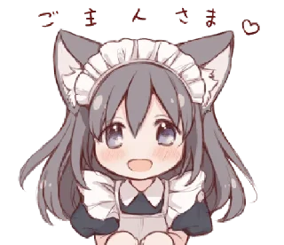🐾 emoji meid cαt chirukα @kittyst Telegram sticker 24 of 40