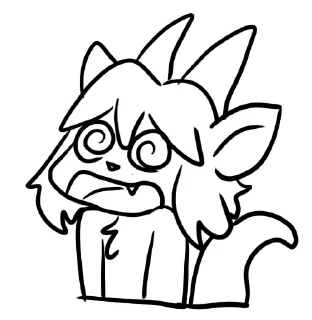 🥴 emoji Nikoriel doodle pack Telegram sticker 17 of 22