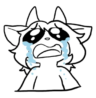 😭 emoji Nikoriel doodle pack Telegram sticker 5 of 22