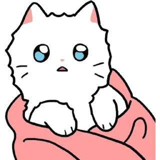 😺 emoji ✎ ᴄᴜ֟፝ᴛ ᴄᴀ֟፝ᴛs ⦮⭑̤̫⦯ @stickersdaManu Telegram sticker 13 of 100