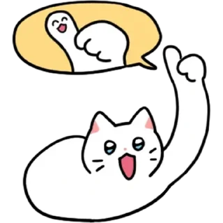 👍 emoji ✎ ᴄᴜ֟፝ᴛ ᴄᴀ֟፝ᴛs ⦮⭑̤̫⦯ @stickersdaManu Telegram sticker 24 of 100