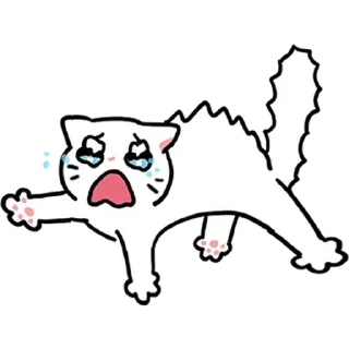 😟 emoji ✎ ᴄᴜ֟፝ᴛ ᴄᴀ֟፝ᴛs ⦮⭑̤̫⦯ @stickersdaManu Telegram sticker 8 of 100