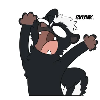 🤬 emoji Skunk Stickers by Pulexart.com Telegram sticker 7 of 13