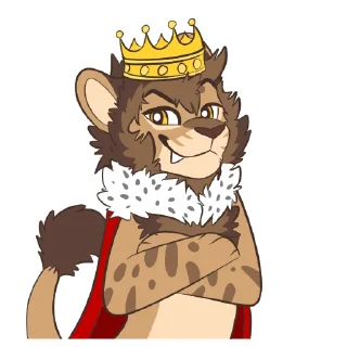 🤴 emoji Lion Stickers by Pulexart.com Telegram sticker 7 of 32