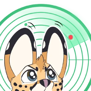 📡 emoji Serval Stickers by Pulexart.com Telegram sticker 2 of 15
