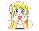 😍 emoji Fullmetal Alchemist LINE Telegram sticker 8 of 48