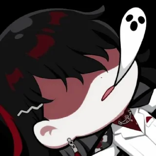 🧛 emoji This is Vox Akuma. @Xiaozhan_1005 Telegram sticker 11 of 80