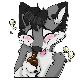 💨 emoji Huskers Husky Telegram sticker 20 of 119