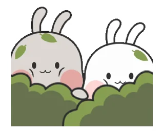 🌳 emoji Couple Rabbit • @xxyuji Telegram sticker 10 of 24