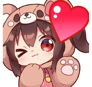 🥰 emoji ちょこ @cho_v_ko Telegram sticker 5 of 15