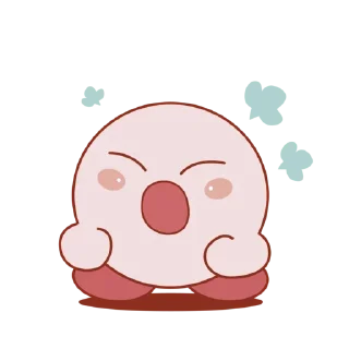 😤 emoji Kirby Telegram sticker 11 of 24