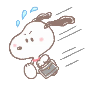 🏃 emoji Snoopy animated stickers Telegram sticker 17 of 46