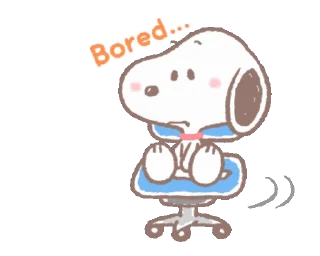 🪑 emoji Snoopy animated stickers Telegram sticker 18 of 46