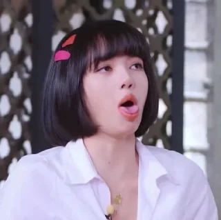 😮 emoji Lisa @stikermemerolepidol Telegram sticker 14 of 20