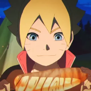 🍔 emoji Boruto Uzumaki Telegram sticker 10 of 120