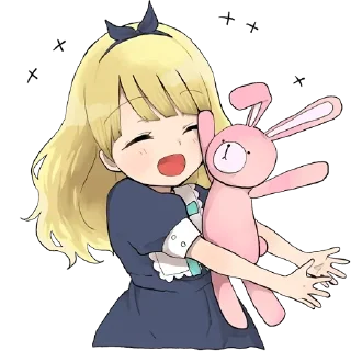 😊 emoji A garotinha Alice - @oneesanstickers Telegram sticker 8 of 40