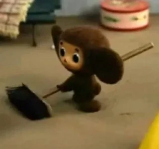 Sticker from cheburashka