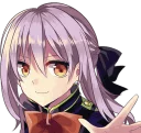 😀 emoji 🎧💜@Shinoa_Hiragi💜🎧 Telegram sticker 8 of 33