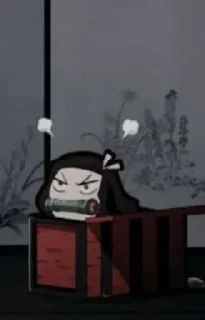 😔 emoji Nezuko Telegram sticker 10 of 10