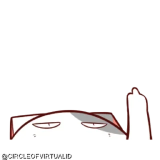 🖕 emoji @CIRCLEOFVIRTUALID KUCING GILA Telegram sticker 10 of 62