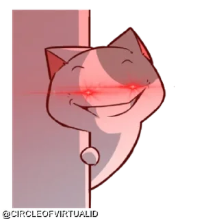 🥴 emoji @CIRCLEOFVIRTUALID KUCING GILA Telegram sticker 11 of 62
