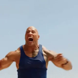 💪 emoji The Rock By: @Zack_L Telegram sticker 6 of 47