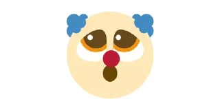 😧 emoji Clowns Telegram sticker 11 of 38