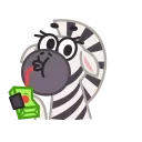 😳 emoji Debra Zebra Telegram sticker 8 of 21