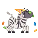 🥳 emoji Debra Zebra Telegram sticker 13 of 21