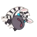 😭 emoji Debra Zebra Telegram sticker 14 of 21