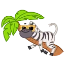 😎 emoji Debra Zebra Telegram sticker 20 of 21