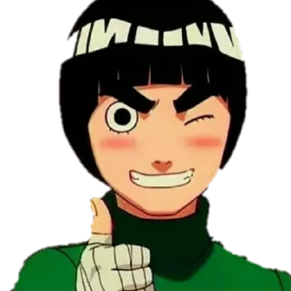 Sticker from Rock lee
