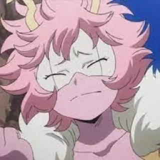 😧 emoji Mina Ashido Telegram sticker 20 of 64